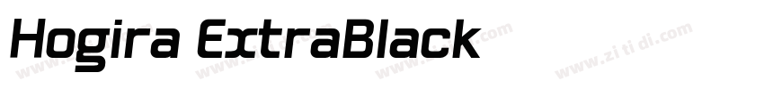 Hogira ExtraBlack字体转换